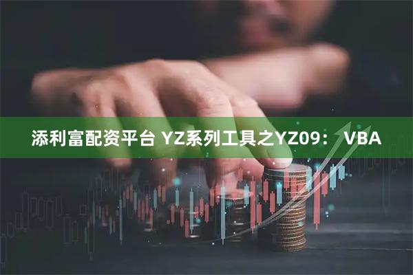 添利富配资平台 YZ系列工具之YZ09： VBA