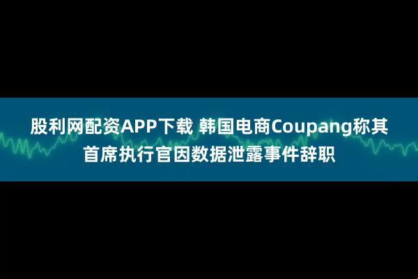 股利网配资APP下载 韩国电商Coupang称其首席执行官因数据泄露事件辞职