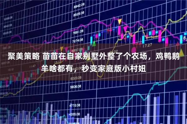 聚美策略 苗苗在自家别墅外整了个农场，鸡鸭鹅羊啥都有，秒变家庭版小村妞